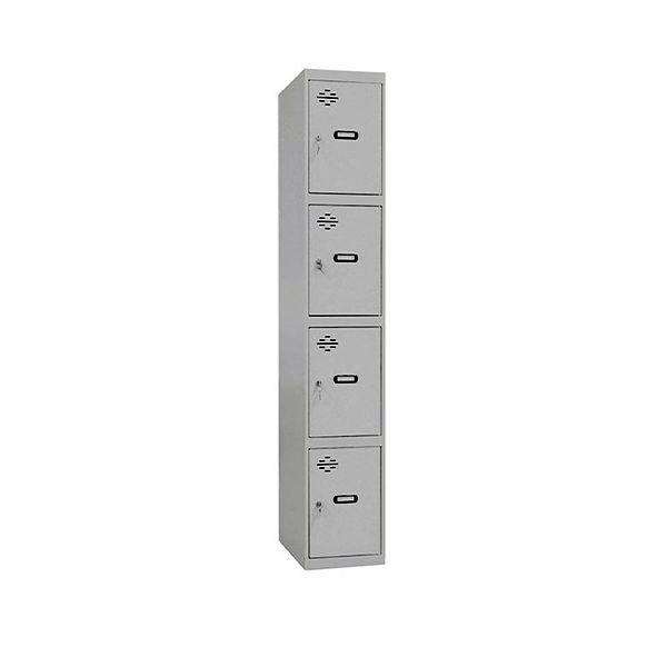 Casillero monobloque Simon Rack 4 puertas 180x30x50 cm gris