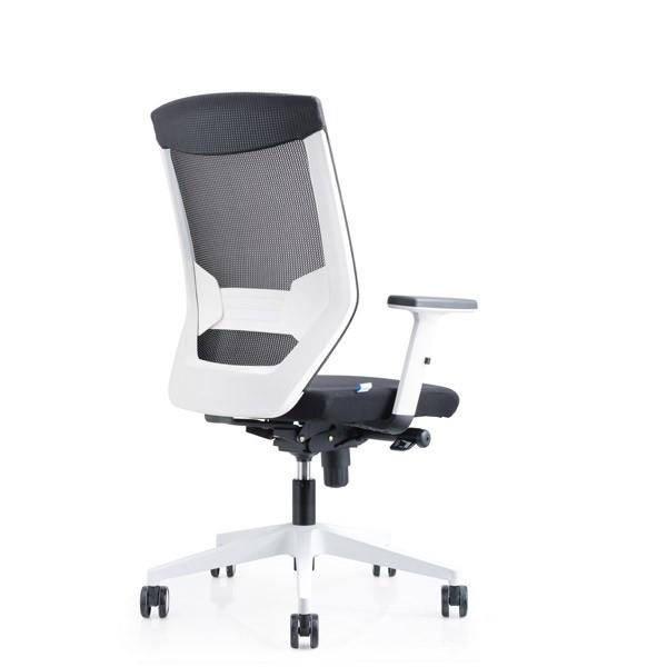 Silla de oficina Lumaway Bosé-RD908W mecanismo syncro con brazos respaldo en malla asiento tapizado 