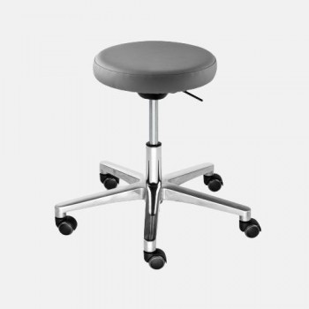 Taburete Dile Office Piaf-WK05 elevación a gas tapizado 1 gris