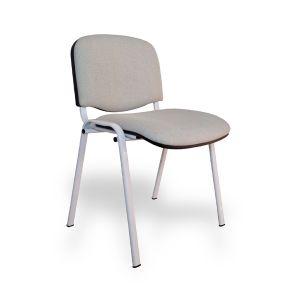 Silla confidente Vincolo Fissa 4 patas tapizada blanco