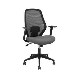 Silla operativa Ergo529 respaldo ergonómico mecanismo basculante con brazos fijos asiento