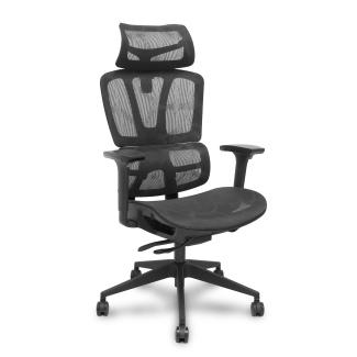 Silla operativa Pro537 respaldo fijo mecanismo sincro-traslack con brazos 3D negro