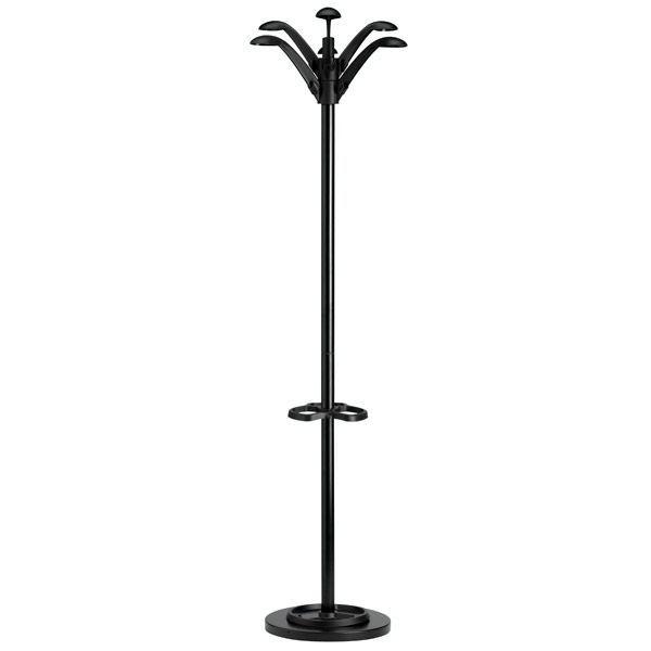 Perchero 6 colgadores Unilux Flora 162x34cm diam negro