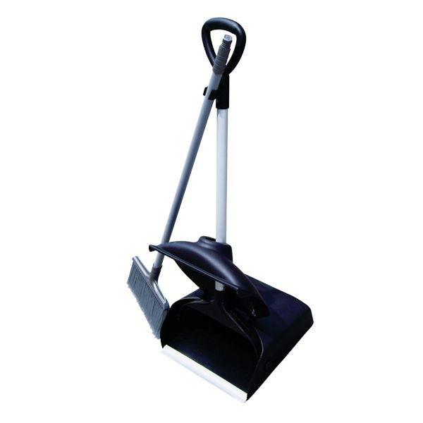 Recogedor basculante en polietileno y mango de aluminio