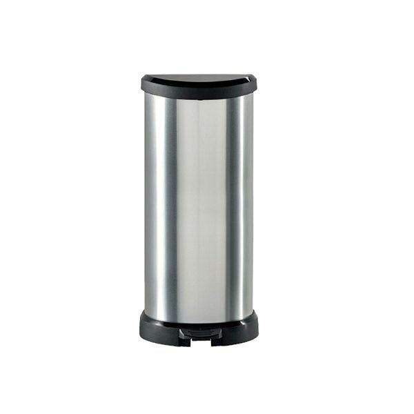 Cubo Curver Decobins con pedal 40l metalizado