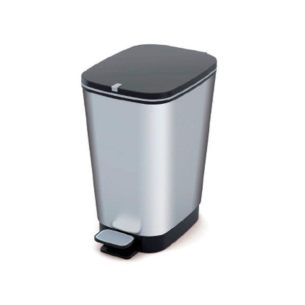Cubo Curver Chic Bin con pedal M 30-35l metalizado