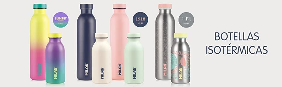 Botella isotérmica Milan serie 1918 acero inoxidable 354ml